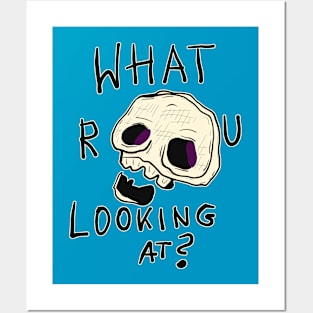 Funny Rude Skull Posters and Art